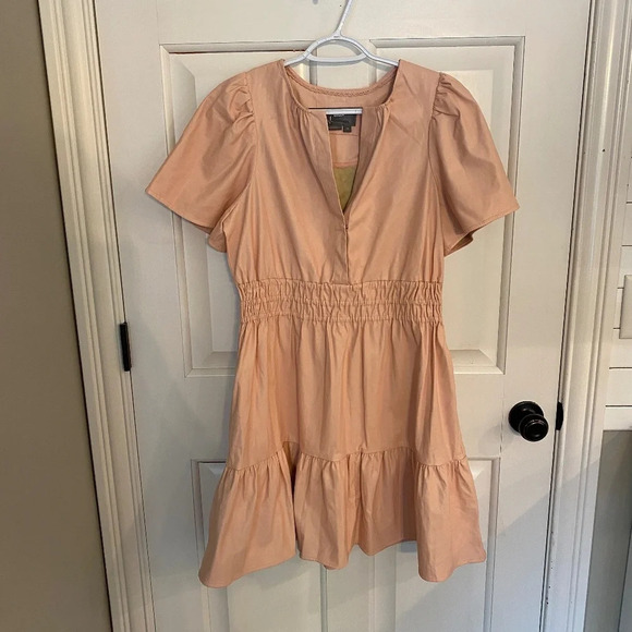 Anthropologie The Somerset Mini Dress: Faux Leather Edition Pink 33737 - Picture 5 of 13